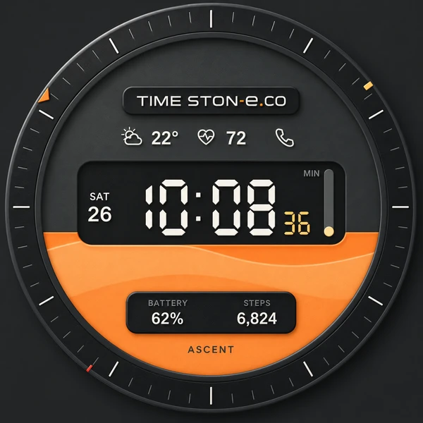 CARBON ASCENT watch face