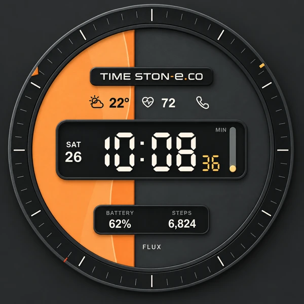 CARBON FLUX watch face