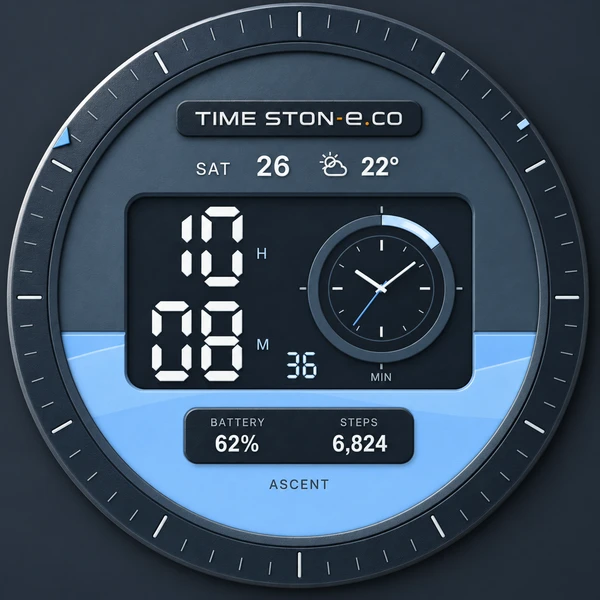 TITANIUM ASCENT watch face
