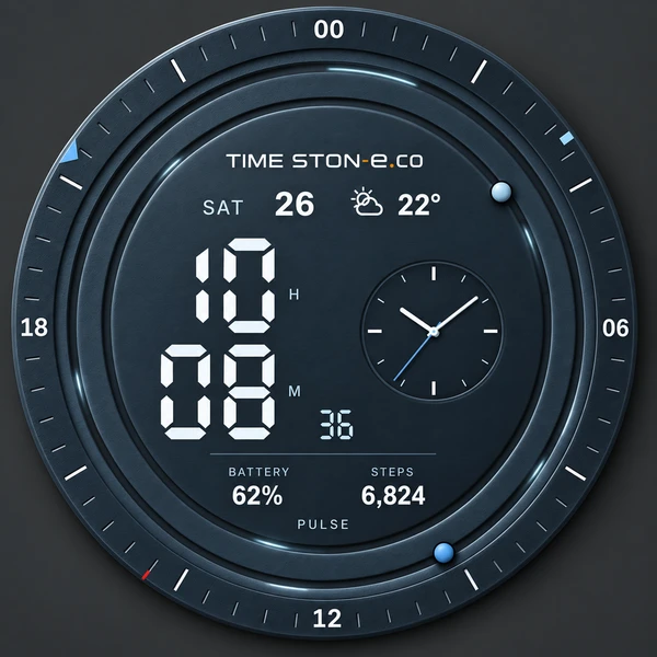 TITANIUM PULSE watch face