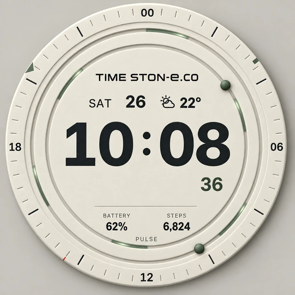 PAPER PULSE watch face